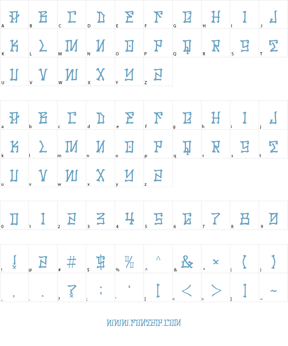 Los Santos Font Character